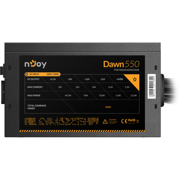 Sursa nJoy Dawn 550, 550W, ATX, Negru