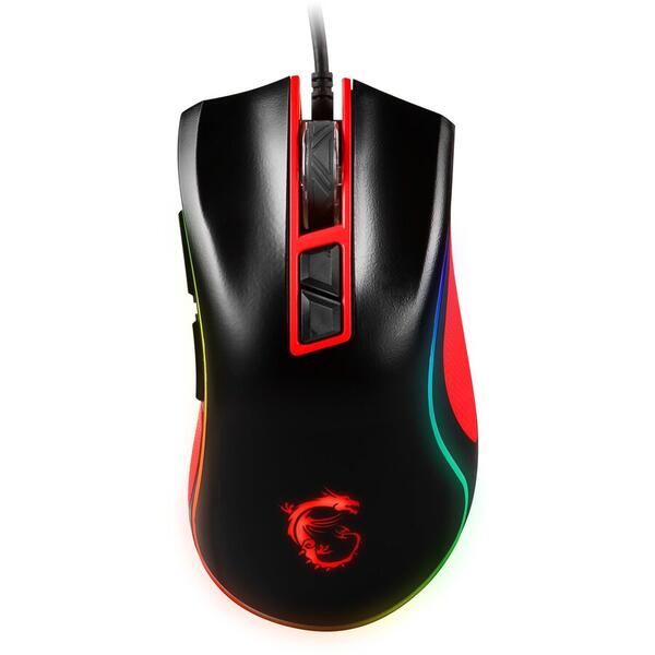 Mouse Gaming MSI M92, USB, 4000 DPI, RGB, Negru