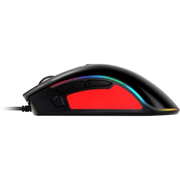 Mouse Gaming MSI M92, USB, 4000 DPI, RGB, Negru