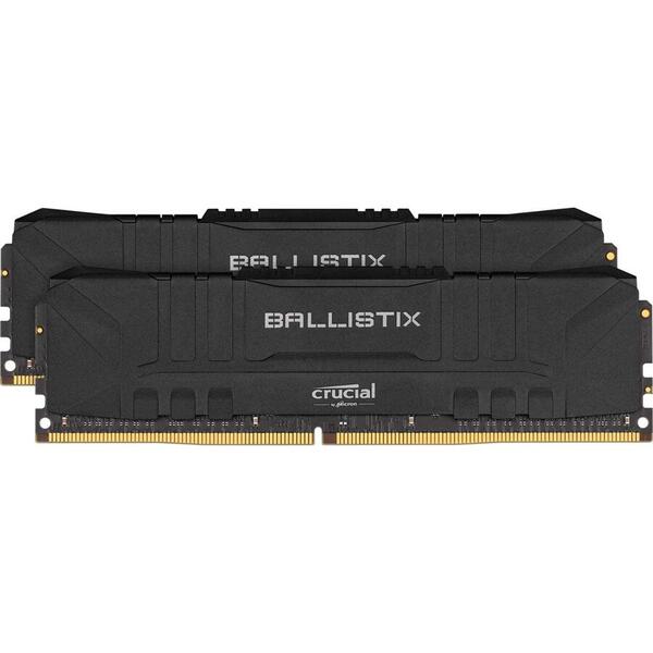 Memorie Crucial Ballistix Black 32GB DDR4 2666MHz CL16 Kit Dual Channel