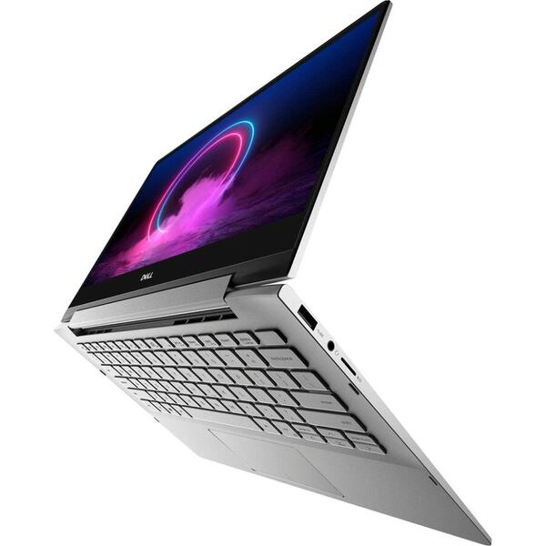 Laptop 2 in 1 Dell Inspiron 7391, FHD IPS Touch, Intel Core i5-10210U, 8GB DDR4, 512GB SSD, Intel UHD 620, Win 10 Pro, Silver, 3Yr NBD