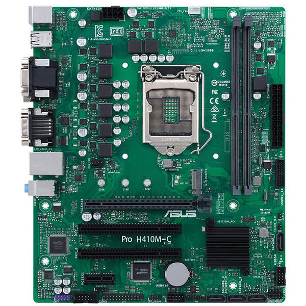 Placa de baza Asus Pro H410M-C/CSM-SI, Socket 1200