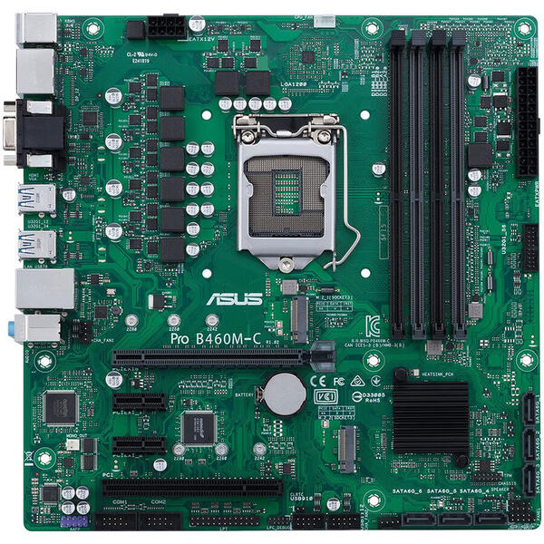 Placa de baza Asus PRO B460M-C/CSM, Socket 1200