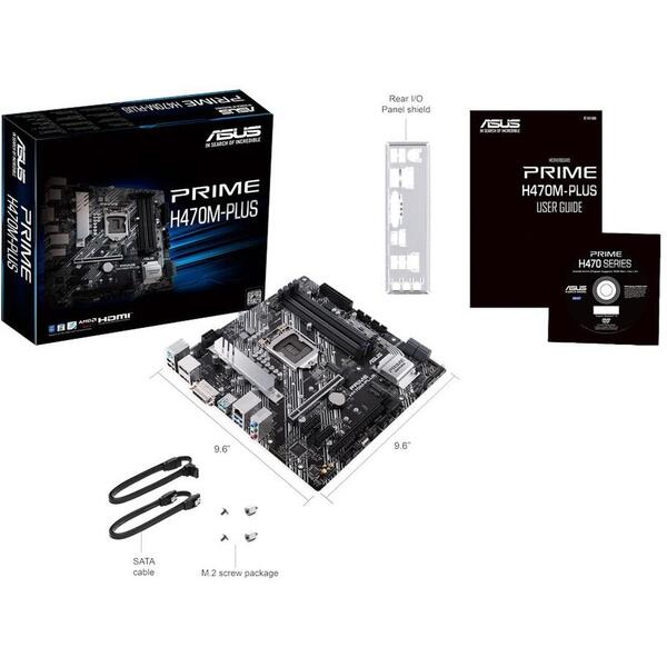 Placa de baza Asus PRIME H470M-PLUS, Socket 1200