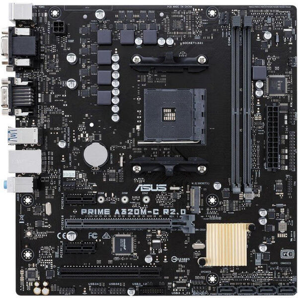 Placa de baza Asus PRIME A320M-C R2.0, Socket AM4