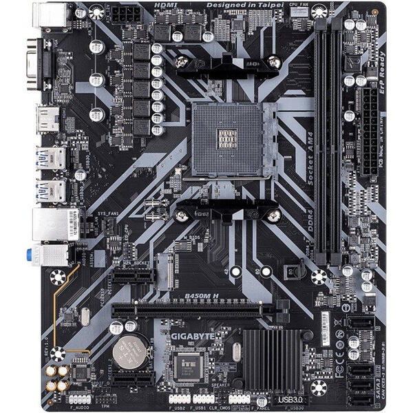 Placa de baza Gigabyte B450M H, Socket AM4