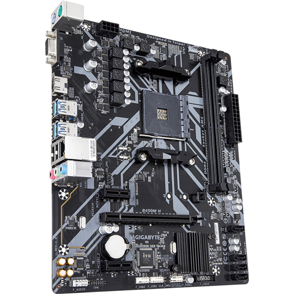 Placa de baza Gigabyte B450M H, Socket AM4