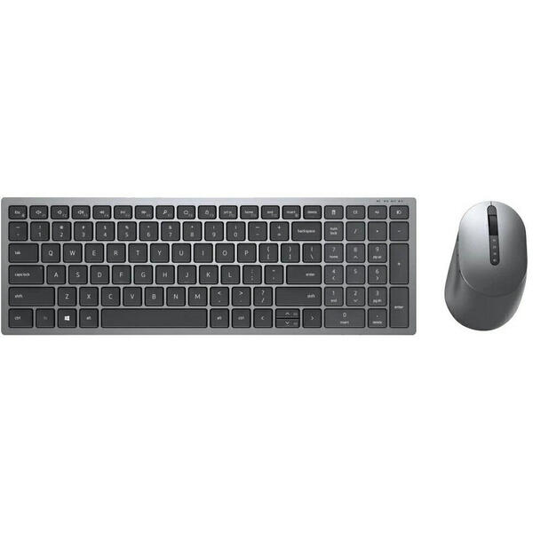 Kit Tastatura si Mouse Dell KM7120W,  US International, Gri