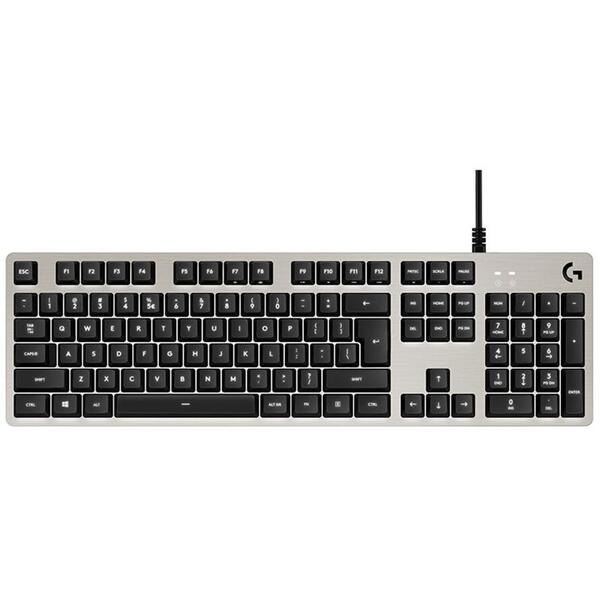 Tastatura Gaming Logitech G413, Iluminata LED, Mecanica, Silver
