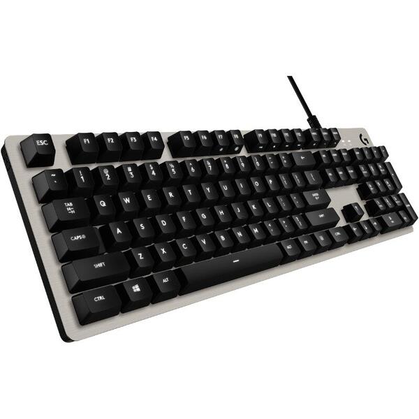 Tastatura Gaming Logitech G413, Iluminata LED, Mecanica, Silver