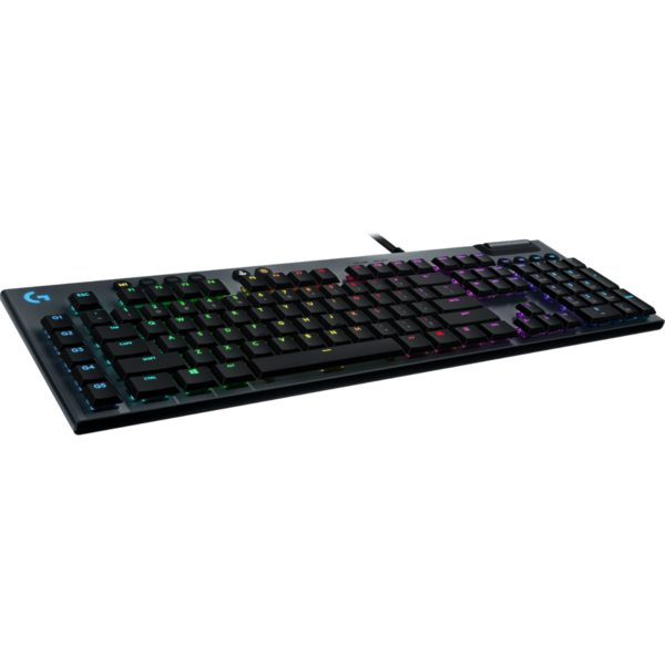 Tastatura gaming Logitech G815 Lightsync RGB Mecanica GL Tactile switch, Negru