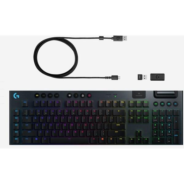 Tastatura Gaming Logitech G915 LIGHTSPEED Wireless Mecanica Switch GL Clicky