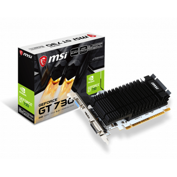 Placa video MSI GeForce GT 730 2GB DDR3 64 bit Low Profile