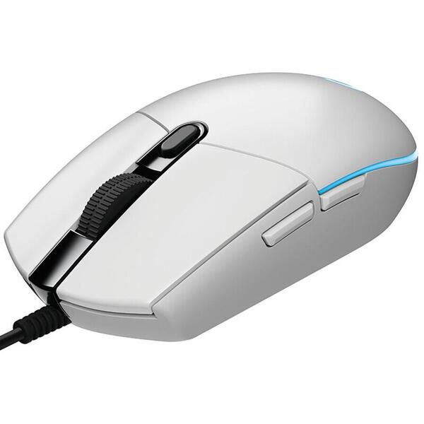 Mouse Gaming Logitech G102 Lightsync RGB USB, Alb