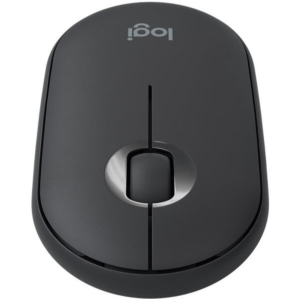 Mouse Logitech Pebble M350, Wireless, Bluetooth, Graphite