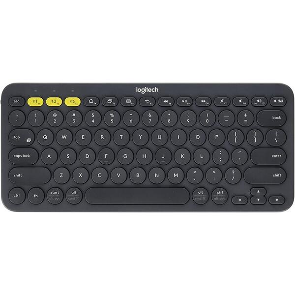 Tastatura Logitech K380, Bluetooth, Layout US, Negru