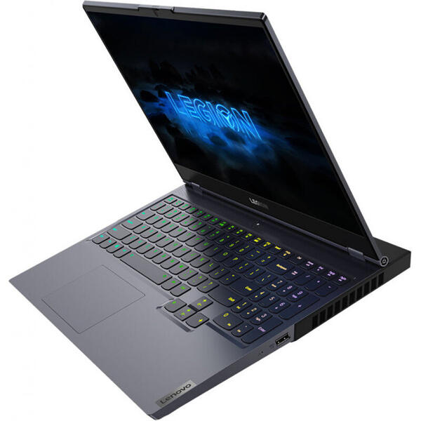 Laptop Gaming Lenovo Legion 7 15IMHg05, 15.6 inch FHD IPS 144Hz, Intel Core i7-10875H, 32GB DDR4, 1TB SSD, GeForce RTX 2060 6GB, No OS, Slate Grey