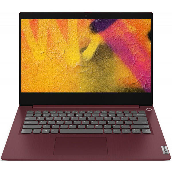 Ultrabook Lenovo IdeaPad 3 14IIL05, 14 inch FHD, Intel Core i3-1005G1, 8GB DDR4, 512GB SSD, Intel UHD, Cherry Red