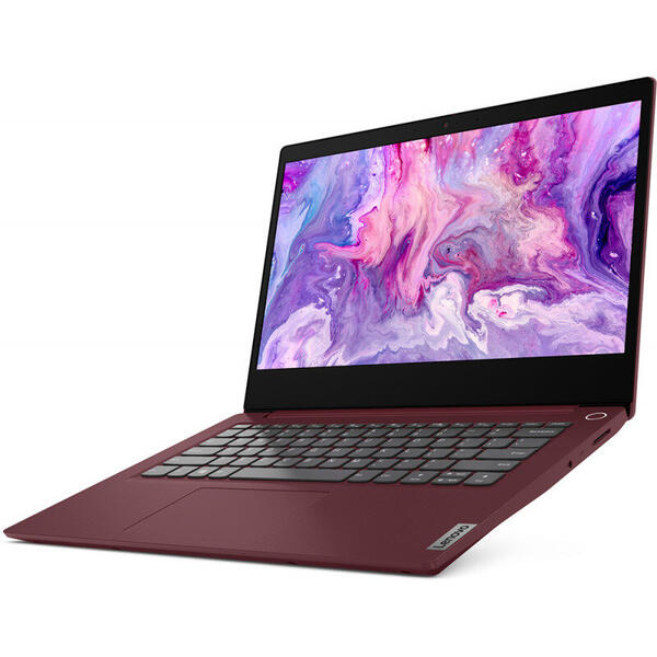 Ultrabook Lenovo IdeaPad 3 14IIL05, 14 inch FHD, Intel Core i3-1005G1, 8GB DDR4, 512GB SSD, Intel UHD, Cherry Red