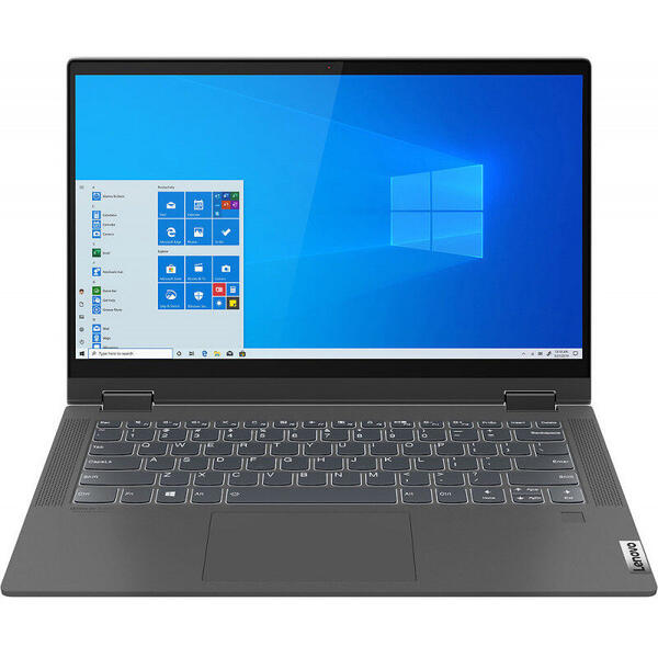 Ultrabook Lenovo IdeaPad Flex 5 14IIL05, 14 inch FHD Touch, Intel Core i7-1065G7, 16GB DDR4, 512GB SSD, Intel Iris Plus, Windows 10 Pro, Graphite Grey