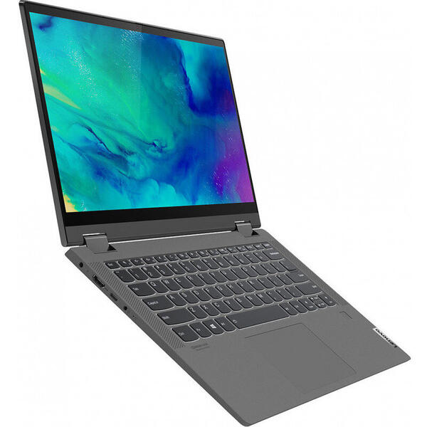 Ultrabook Lenovo IdeaPad Flex 5 14IIL05, 14 inch FHD Touch, Intel Core i7-1065G7, 16GB DDR4, 512GB SSD, Intel Iris Plus, Windows 10 Pro, Graphite Grey