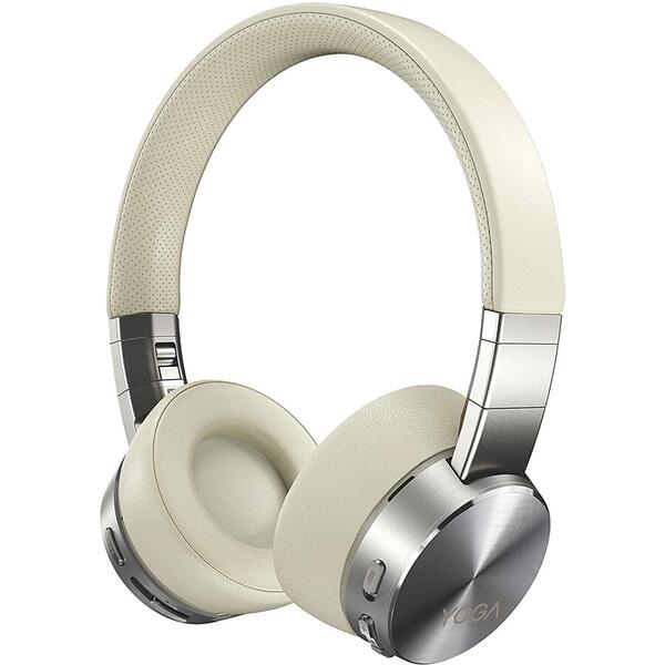 Casti cu microfon Lenovo Yoga ANC Noise Cancellation White