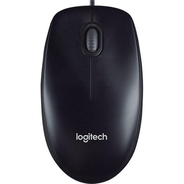 Mouse Logitech M100R, Optic, USB, Negru