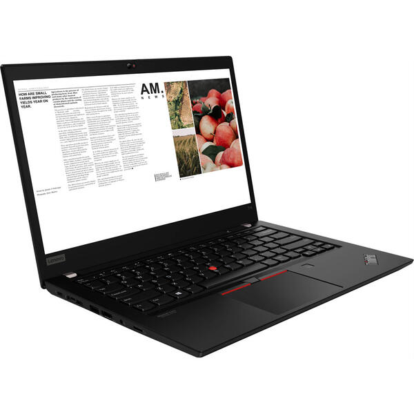 Laptop Lenovo ThinkPad T14 Gen 1, 14 inch FHD, AMD Ryzen 5 PRO 4650U, 8GB DDR4, 256GB SSD, AMD Radeon, Win 10 Pro, Black