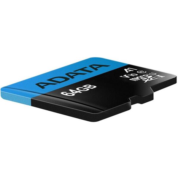 Card Memorie A-DATA Premier V10 64GB microSDXC UHS-I + Adaptor