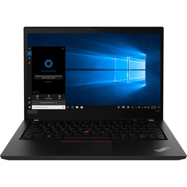 Laptop Lenovo ThinkPad T490, 14.0 inch FHD, Intel Core i5-8265U, 8GB DDR4, 512GB SSD, Intel UHD 620, Win 10 Pro, Black