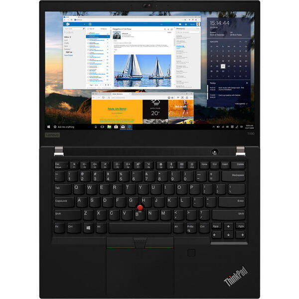 Laptop Lenovo ThinkPad T590, 15.6 inch FHD IPS, Intel Core i7-8565U, 16GB DDR4, 1TB SSD, Intel UHD 620, 4G LTE, Win 10 Pro, Black