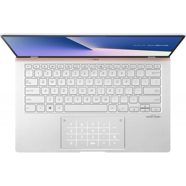 Laptop Asus ZenBook 14 UM433DA, 14.0 inch FHD, AMD Ryzen 7 3700U, 16GB DDR4, 1TB SSD, Radeon RX Vega 10, Win 10 Home, Icicle Silver