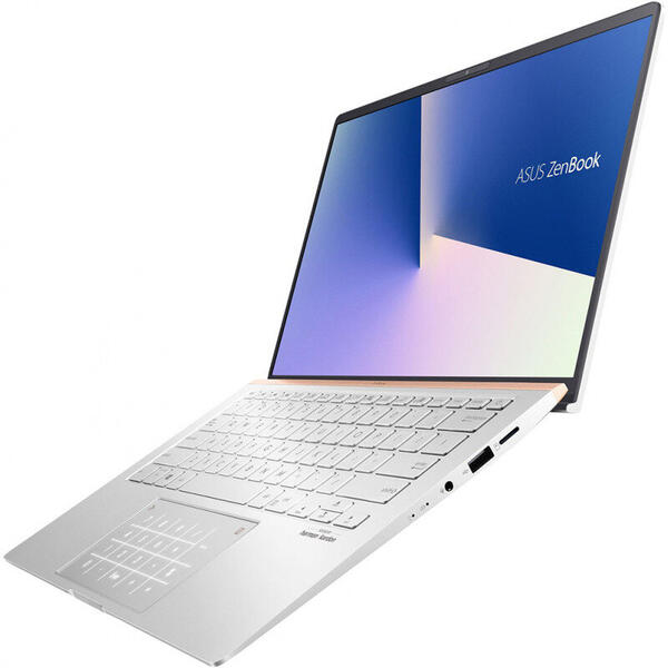 Laptop Asus ZenBook 14 UM433DA, 14.0 inch FHD, AMD Ryzen 7 3700U, 16GB DDR4, 1TB SSD, Radeon RX Vega 10, Win 10 Home, Icicle Silver