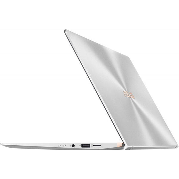 Laptop Asus ZenBook 14 UM433DA, 14.0 inch FHD, AMD Ryzen 5 3500U, 8GB DDR4, 512GB SSD, Radeon RX Vega 8, Win 10 Home, Icicle Silver