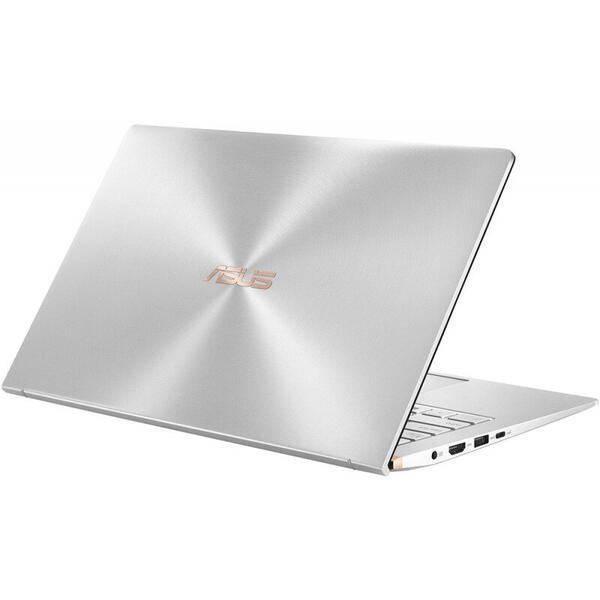 Laptop Asus ZenBook 14 UM433DA, 14.0 inch FHD, AMD Ryzen 5 3500U, 8GB DDR4, 512GB SSD, Radeon RX Vega 8, Win 10 Home, Icicle Silver