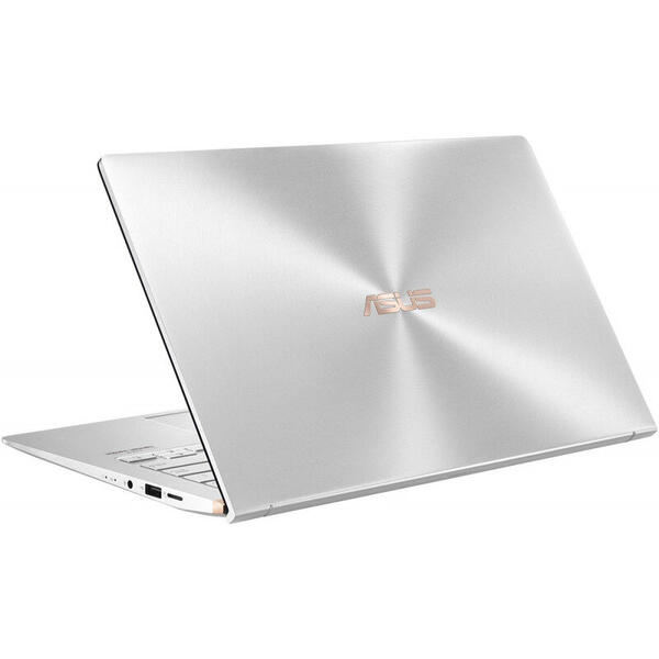 Laptop Asus ZenBook 14 UM433DA, 14.0 inch FHD, AMD Ryzen 5 3500U, 8GB DDR4, 512GB SSD, Radeon RX Vega 8, Win 10 Home, Icicle Silver