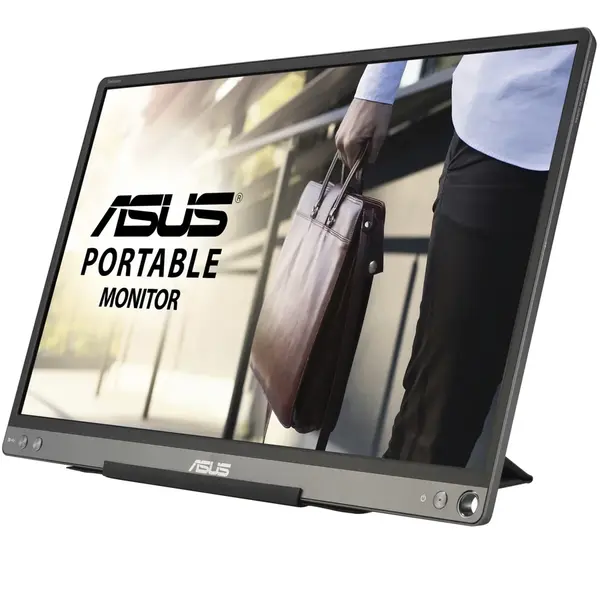 Monitor portabil Asus ZenScreen MB16ACE 15.6 inch FHD, 5 ms Boxe Argintiu