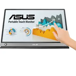 Monitor LED Asus ZenScreen MB16AMT 15.6 inch FHD, Touchscreen, 5 ms Boxe Argintiu