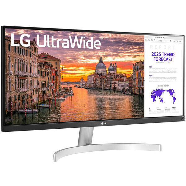 Monitor LED LG 29WN600-W 29 inch 5 ms HDR FreeSync 75 Hz, Alb