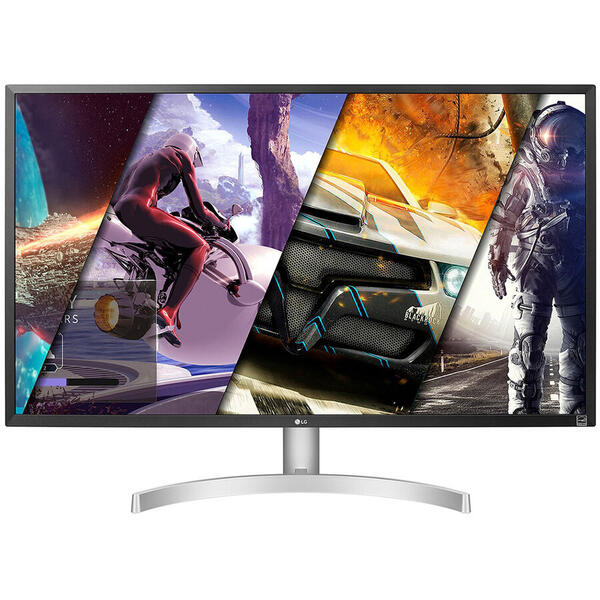 Monitor LED LG 32UL500-W 31.5 inch UHD, 4 ms, 60 Hz, FreeSync, HDR, Boxe, Negru