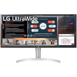 Monitor LED LG 34WN650-W, 34 inch QHD, 5ms HDR FreeSync 75 Hz, Boxe, Alb