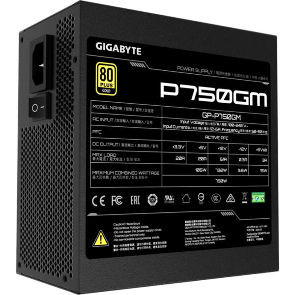 Sursa Gigabyte P750GM, 750W 80+ Gold