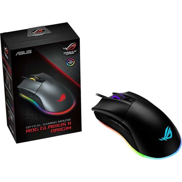 Mouse Gaming Asus ROG Gladius II Origin negru