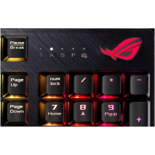 Tastatura gaming Tastatura mecanica gaming Asus ROG Strix Scope Cherry MX Red RGB neagra