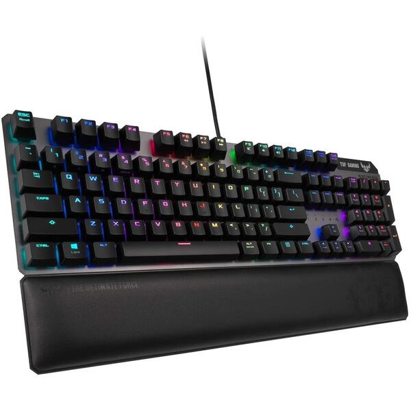 Tastatura gaming Asus TUF K7 switch-uri optical-mech RGB neagra