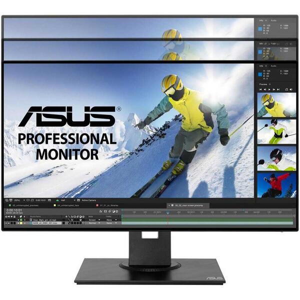 Monitor Profesional Asus PB247Q, 23.8 inchi Full HD, 5ms, Boxe, Negru