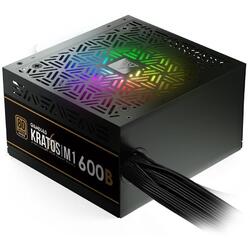 Kratos M1 Bronze 600W iluminare RGB