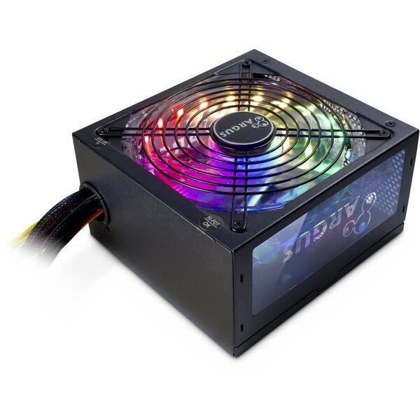 Sursa Inter-Tech Argus RGB-600 II 600W iluminare RGB 80+ Bronze