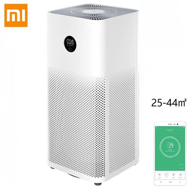 Purificator de aer Xiaomi Mi Air Purifier 3H Ecran OLED Filtre HEPA WiFi Alb