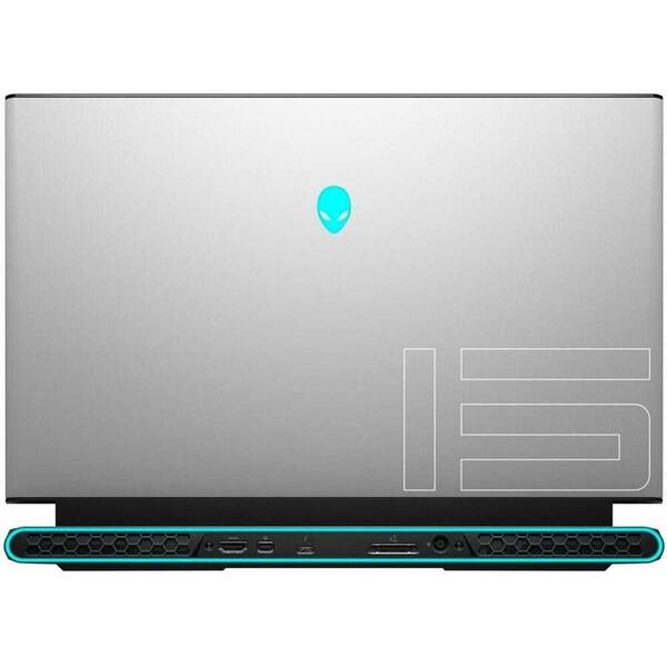 Laptop Gaming Dell Alienware m15 R3, 15.6'' FHD 300Hz, Intel Core i7-10750H, 16GB DDR4, 2x 1TB SSD, GeForce RTX 2070 SUPER 8GB, Win 10 Pro, Lunar Light, 3Yr BOS